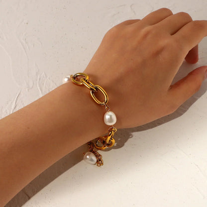 [Echo Fine]Ysabel Chunky Freshwater Pearl Bracelet