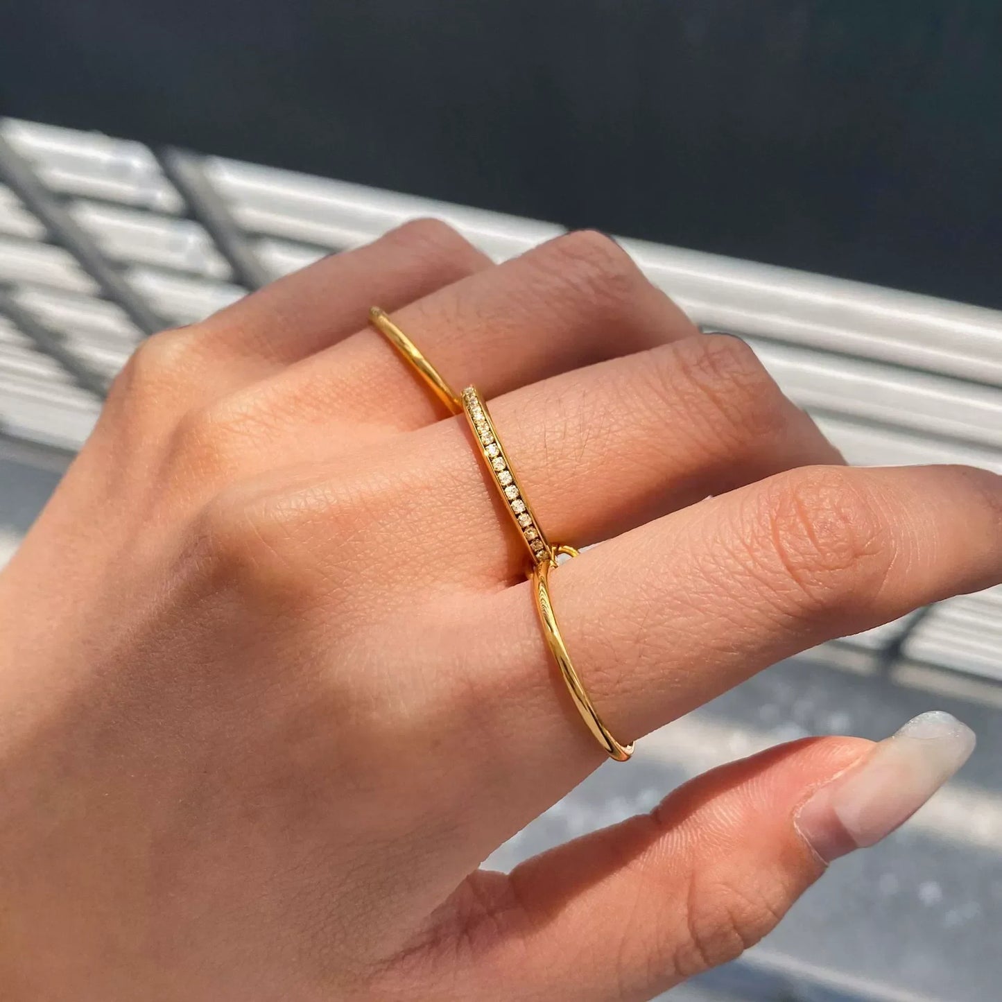 [Echo Fine]Divine Diamond Ring Stack