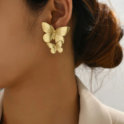 [Echo Fine]Butterfly Gold Earrings