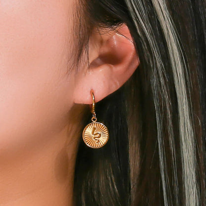 [Echo Fine]Eliana Serpent Coin Earrings