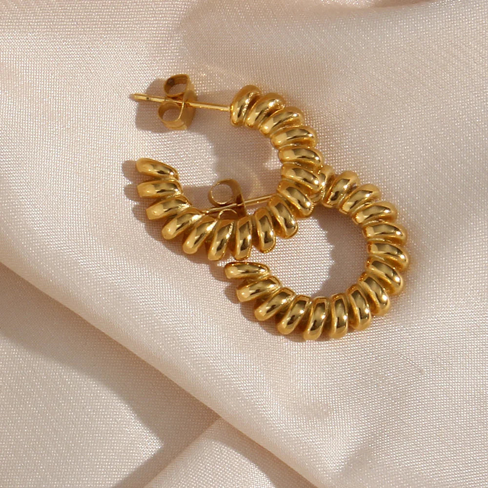 [Echo Fine]Brynlee Twisted Earrings