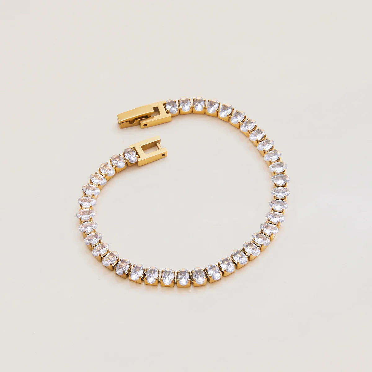 [Echo Fine]Avaria Oval Cut Tennis Bracelet