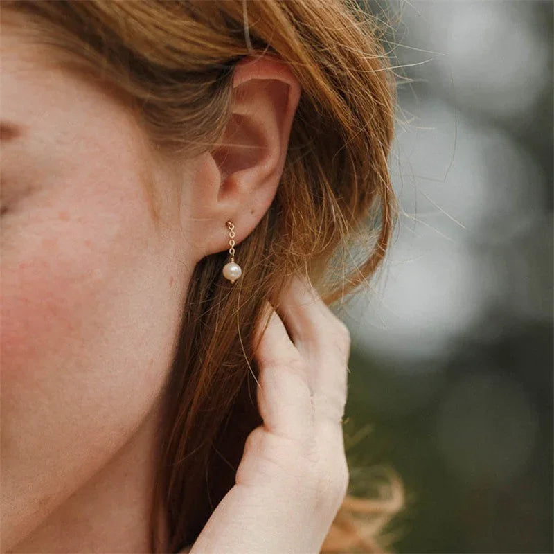 [Echo Fine]Dorothy Pearl Earrings