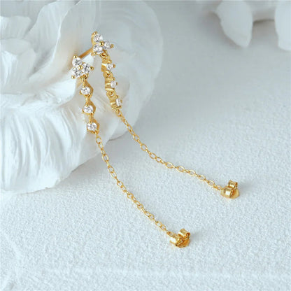 [Echo Fine]Daniella Diamond Chain Stud