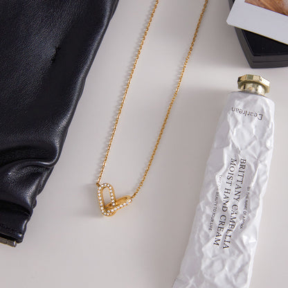 [Echo Fine]Zoelle Interlocking Diamond Pendant