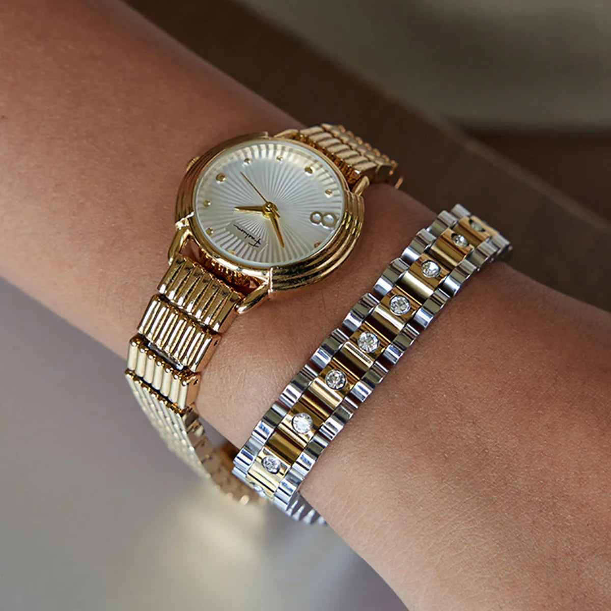 [Echo Fine]Gold Watchband Bracelet