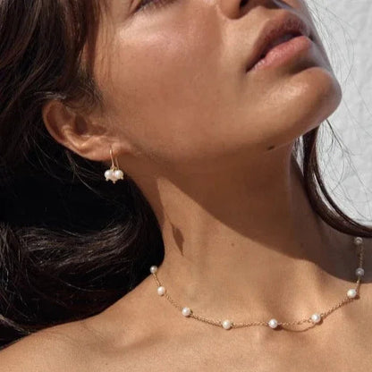 [Echo Fine]Nora Gold Pearl Necklace