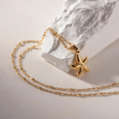 [Echo Fine]Emmie Gold Starfish Pendant