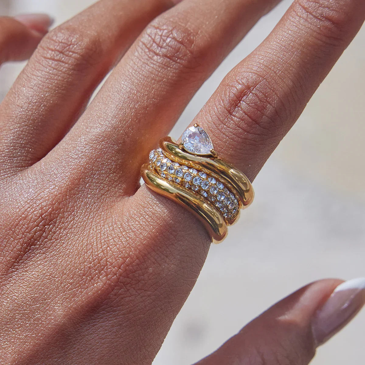 [Echo Fine]Noemi Curated Ring Stack Collection