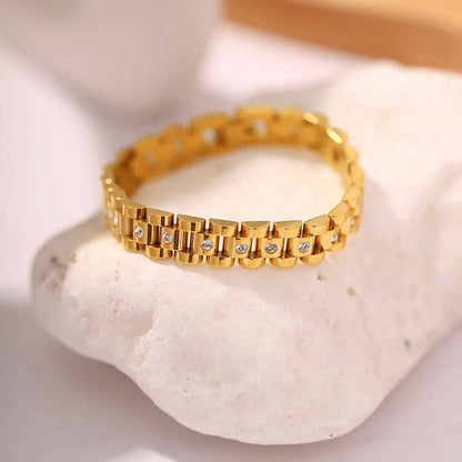 [Echo Fine]Gold Watchband Bracelet