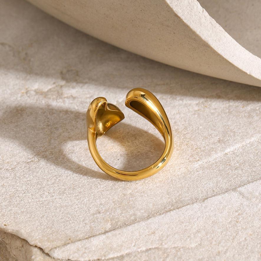 [Echo Fine]Abstract Gold Ring