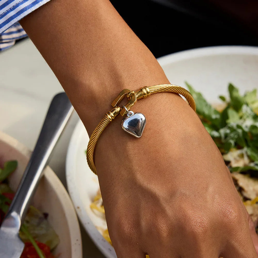 [Echo Fine]Solenne Twisted Band Gold Bracelet