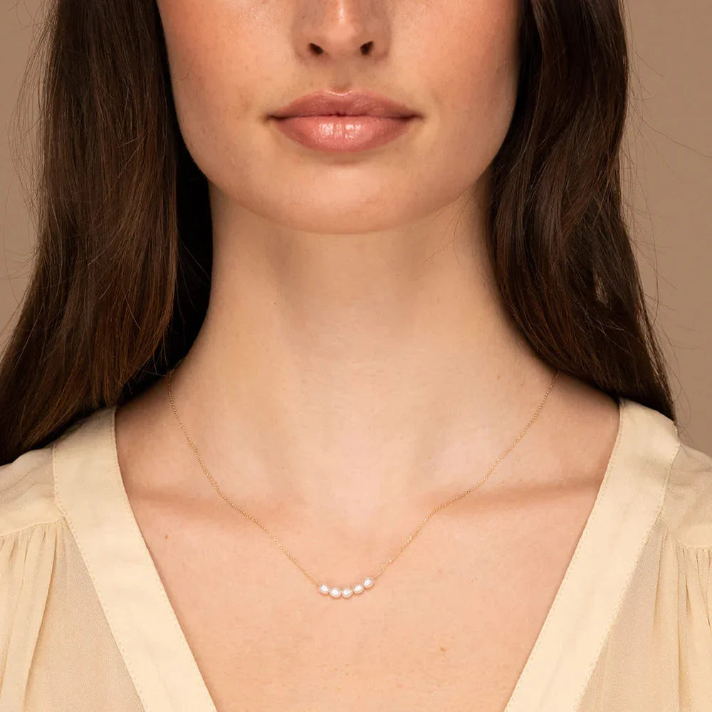 [Echo Fine]Elle Gold Pearl Necklace