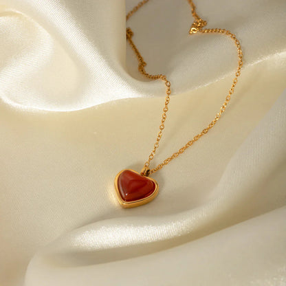 [Echo Fine]Cecily Gold Heart Necklace
