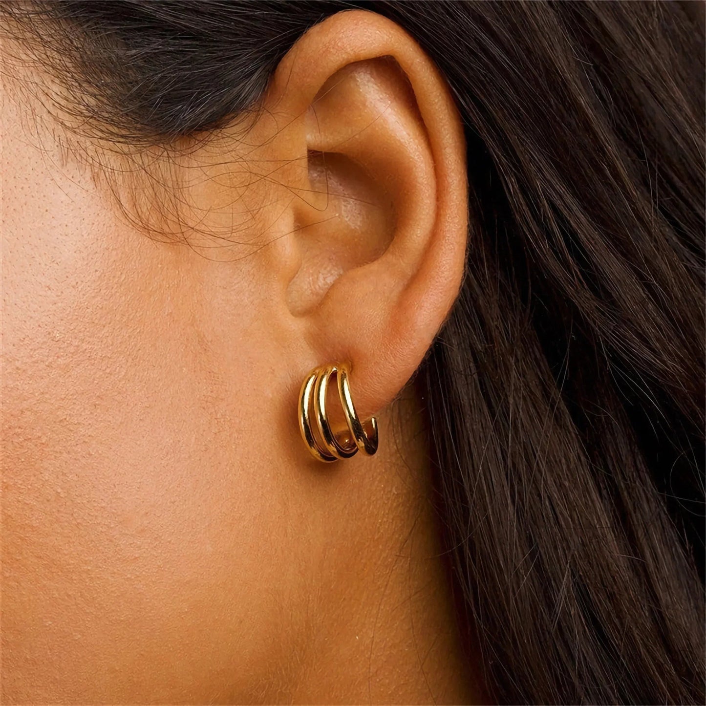 [Echo Fine]Cradle Gold Earrings