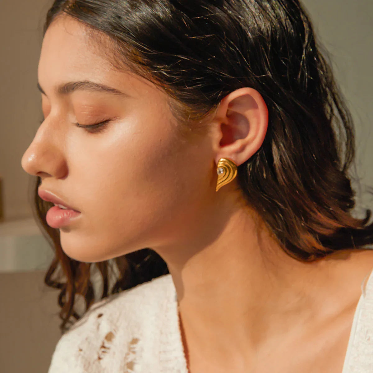 [Echo Fine]Thalia Gold Earrings