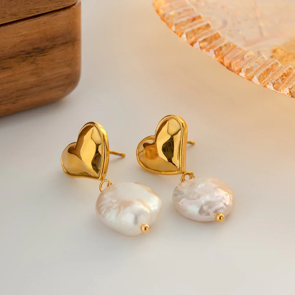 [Echo Fine]Blanche Freshwater Pearl Earrings