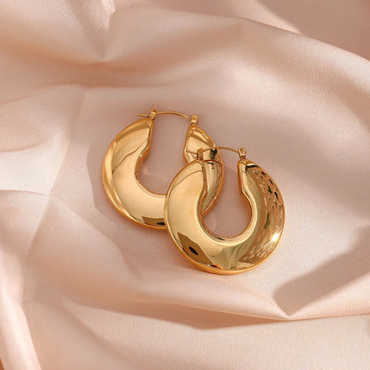 [Echo Fine]Kayleigh Chunky Hoop Earrings