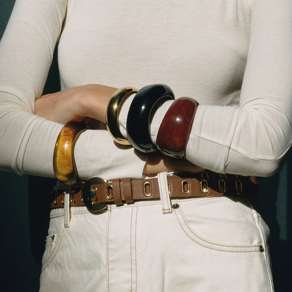 [Echo Fine]Kaitlyn Chunky Acrylic Bangle