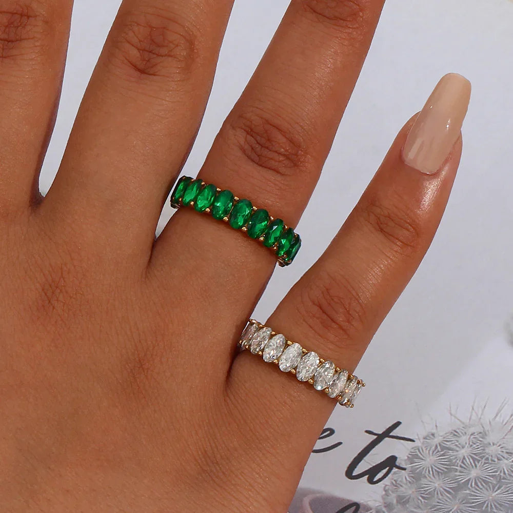 [Echo Fine]Antoinette Diamond Simulant Gold Ring