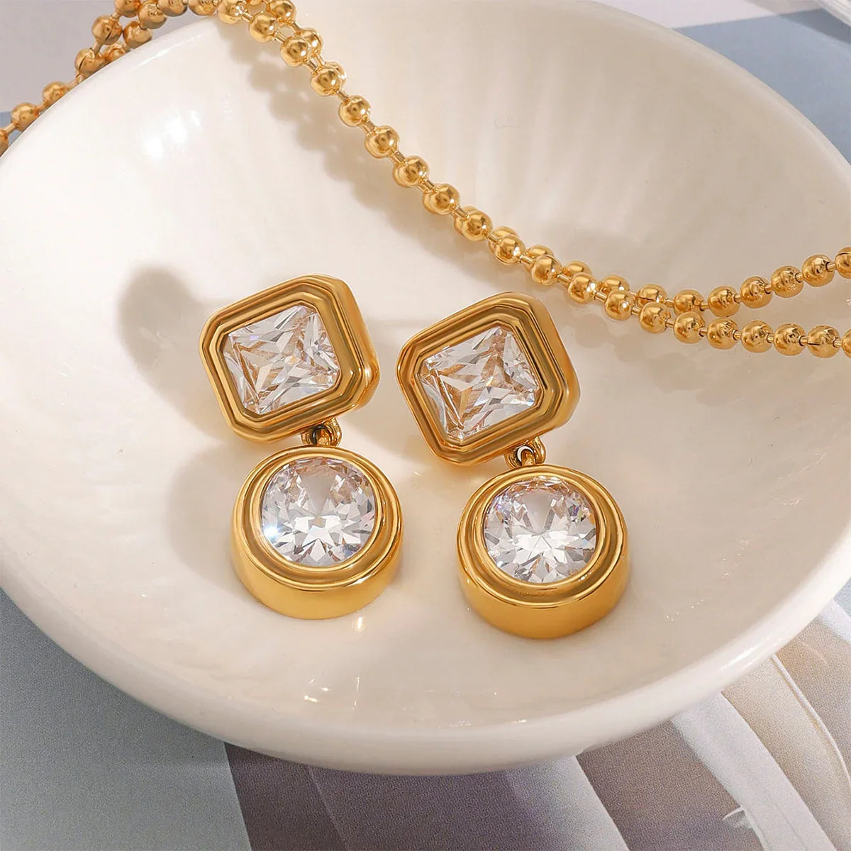 [Echo Fine]Amanda Diamond Earrings