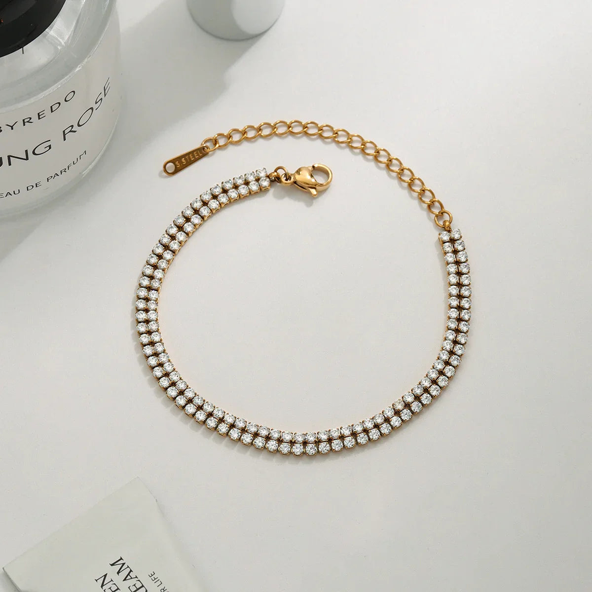 [Echo Fine]Florabelle Double Tennis Bracelet