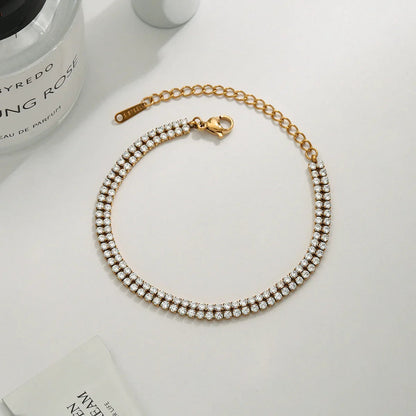 [Echo Fine]Florabelle Double Tennis Bracelet