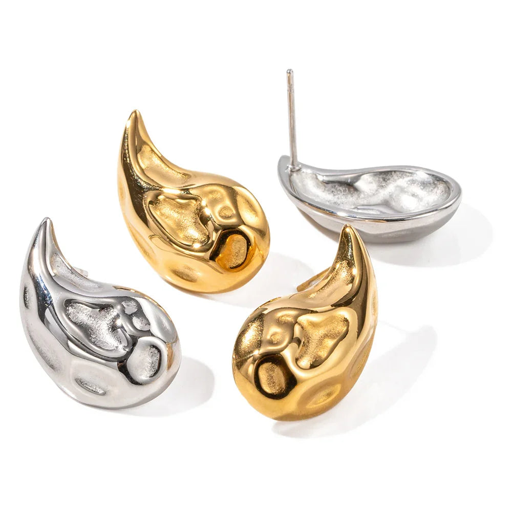 [Echo Fine]Raven Vintage Teardrop Earrings