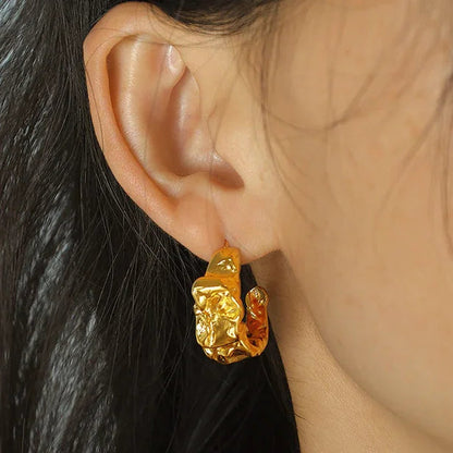 [Echo Fine]Ashley Gold Earrings
