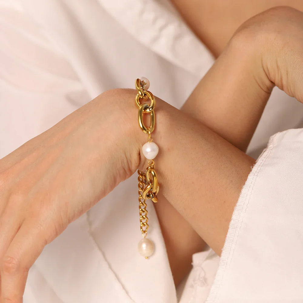 [Echo Fine]Ysabel Chunky Freshwater Pearl Bracelet