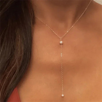 [Echo Fine]Beatrice Pearl Tassel Necklace