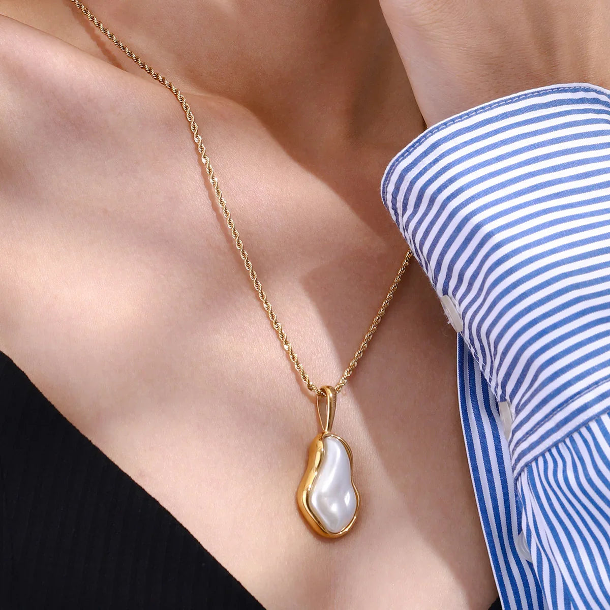 [Echo Fine]Marjorie Freshwater Pearl Necklace