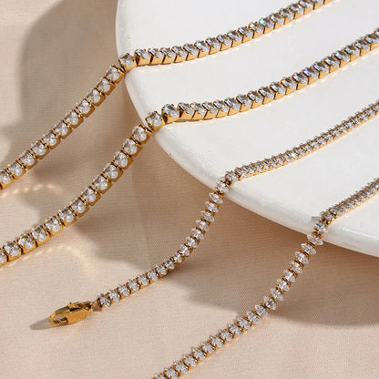 [Echo Fine]Wisteria Diamond Tennis Necklace