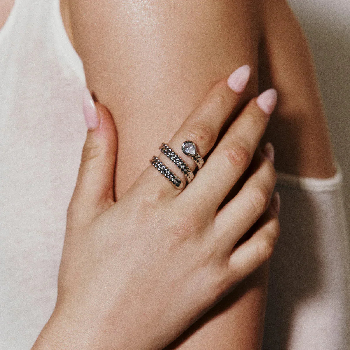 [Echo Fine]Davina Gold Serpent Ring