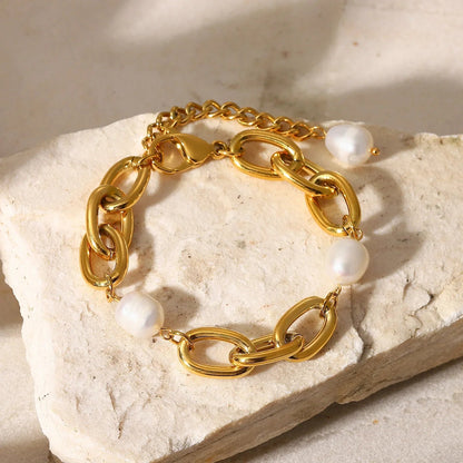 [Echo Fine]Ysabel Chunky Freshwater Pearl Bracelet