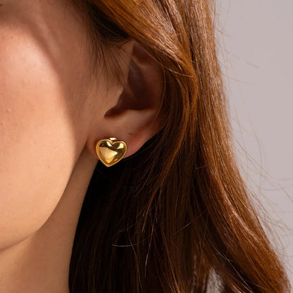 [Echo Fine]Ruth Heart Gold Earrings