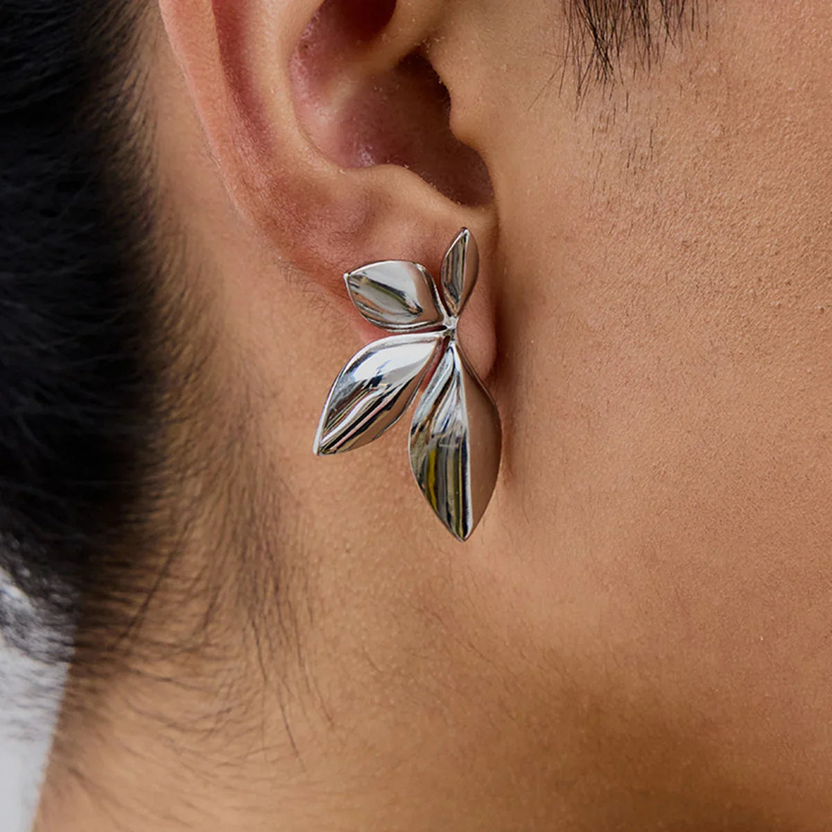[Echo Fine]Velle Gold Petal Earrings