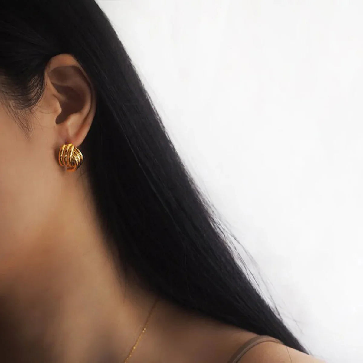 [Echo Fine]Avalon Gold Earrings