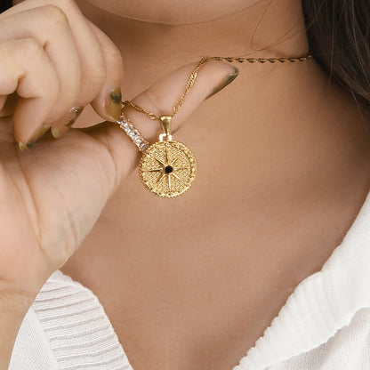[Echo Fine]Ellie Compass Necklace