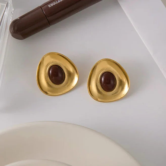 [Echo Fine]Orissa Gold Enamel Earrings