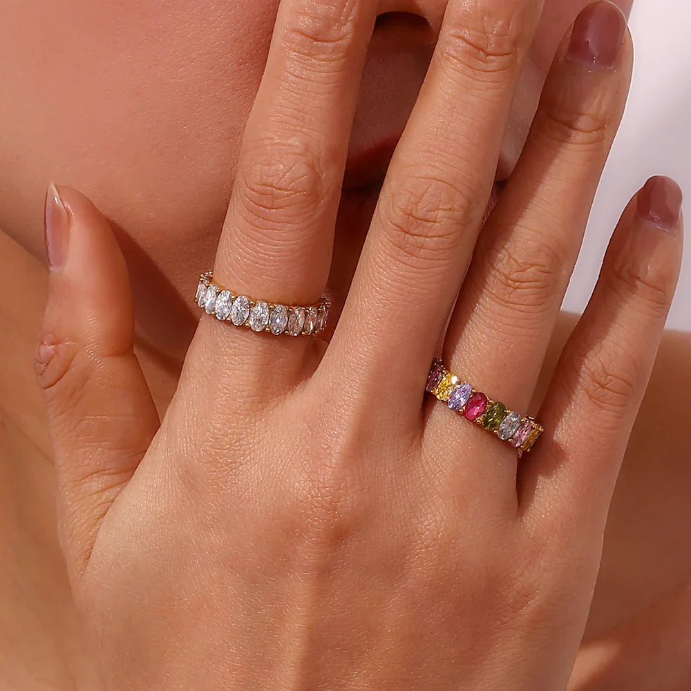 [Echo Fine]Antoinette Diamond Simulant Gold Ring