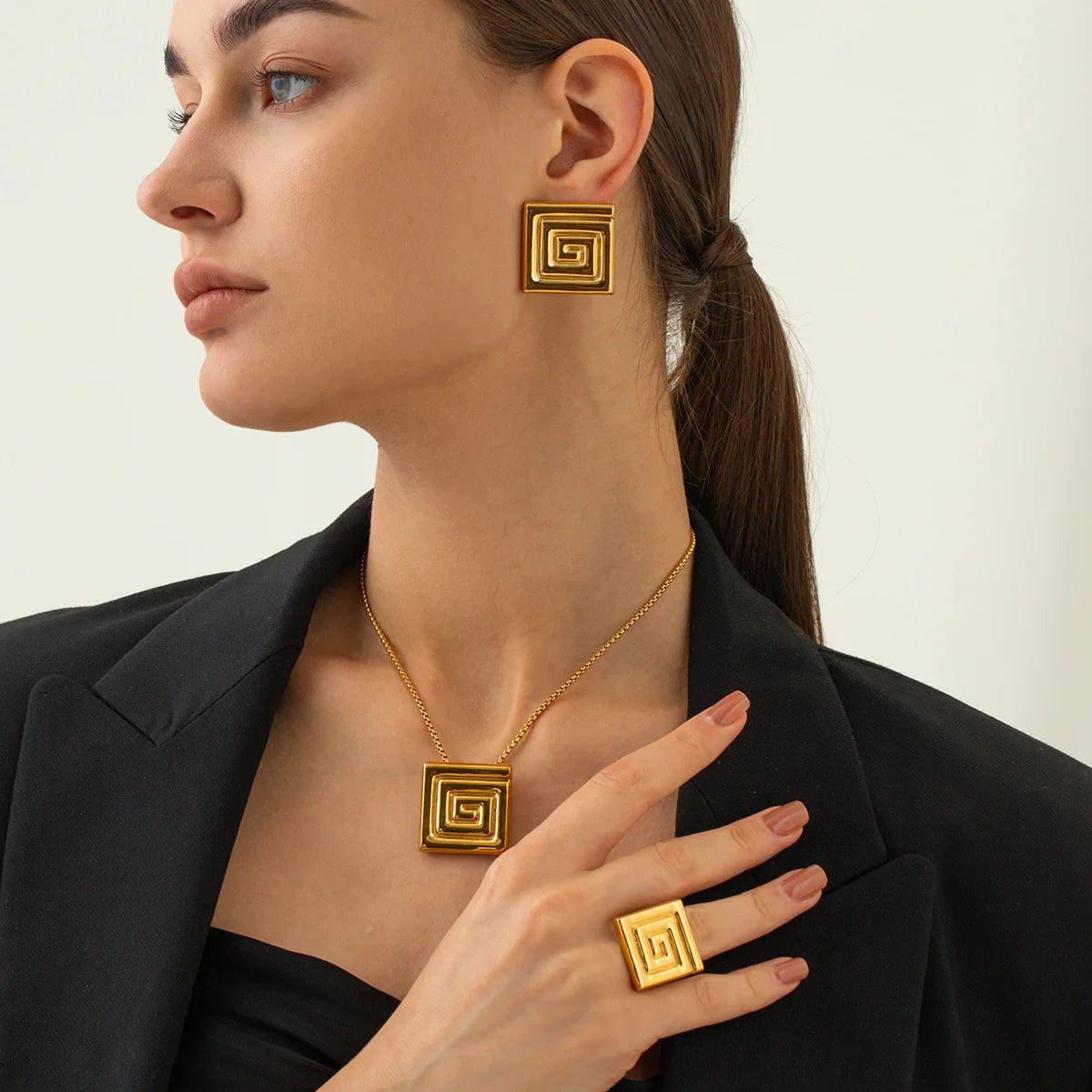 [Echo Fine]Karina Gold Earrings