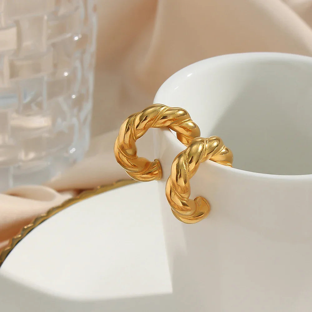 [Echo Fine]Naomi Twist Earrings