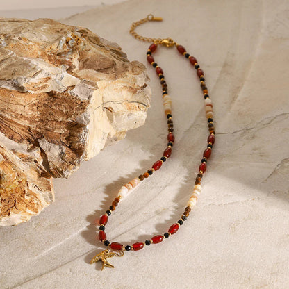 [Echo Fine]Sierra Tiger Eye Beads Necklace