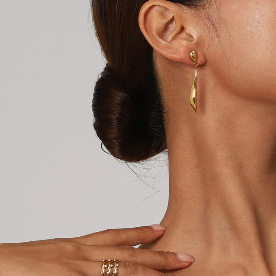 [Echo Fine]Aspen Gold Earrings