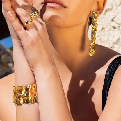 [Echo Fine]Hope Gold Bangle