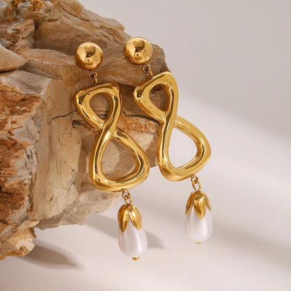 [Echo Fine]Kaylee Freshwater Pearl Earrings