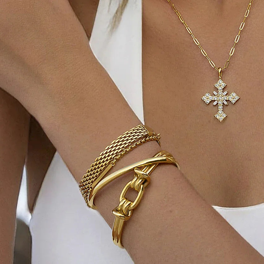 [Echo Fine]Luce Gold Knot Bangle