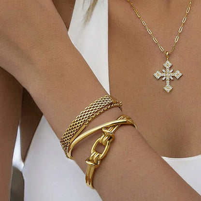 [Echo Fine]Luce Gold Knot Bangle