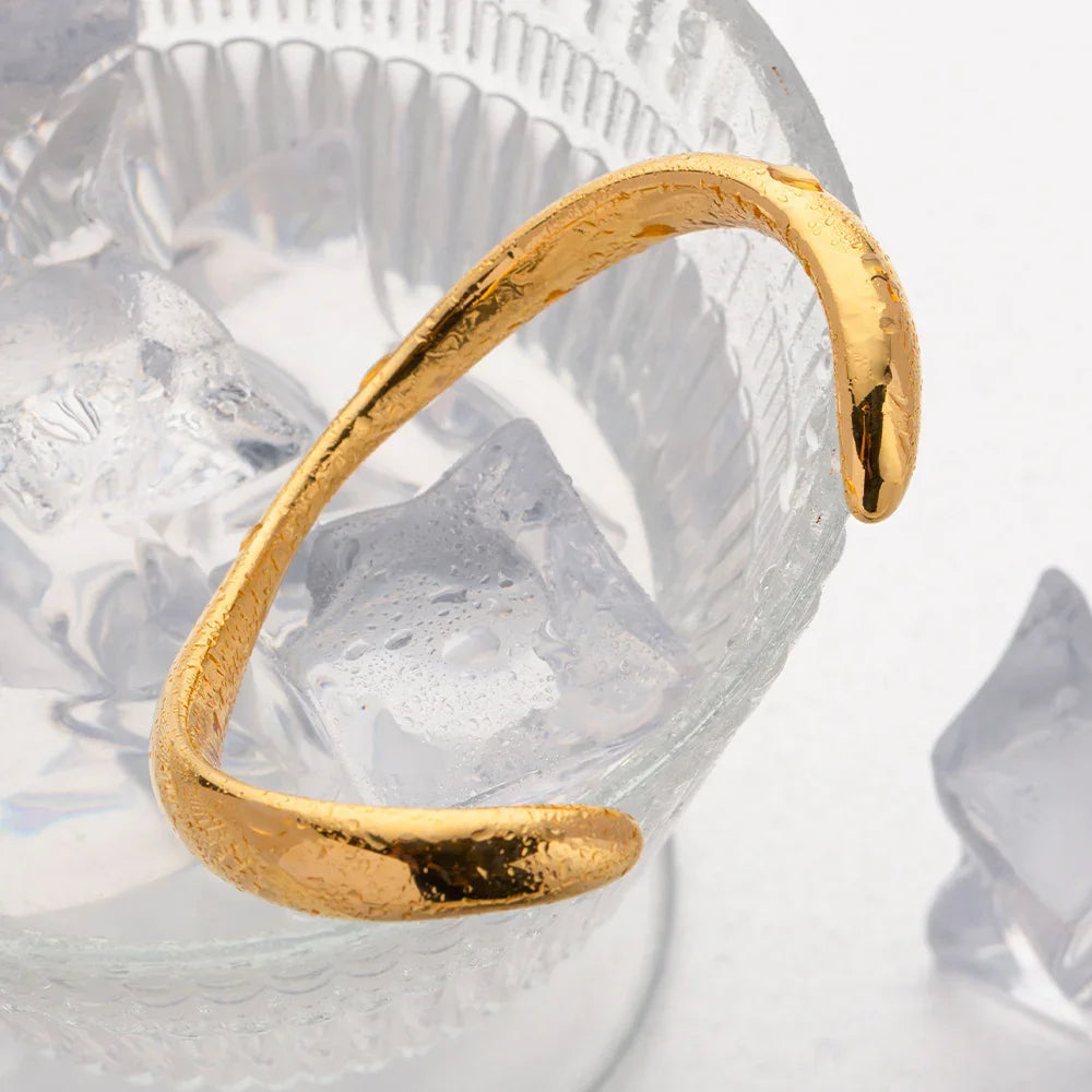 [Echo Fine]Audrina Contemporary Gold Bangle